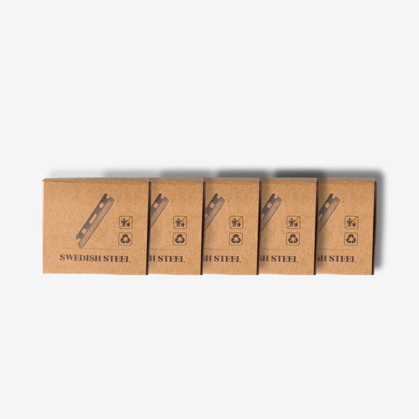 5 Packs of 2 stainless steel replacement razor blades for Ruler Precision Razor