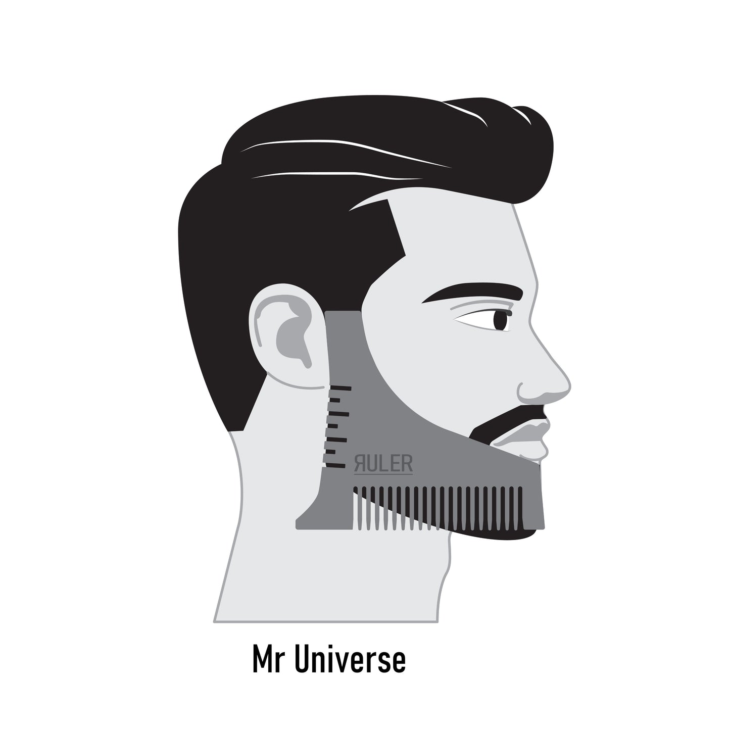 Mr Universe - Bamboo Beard Comb