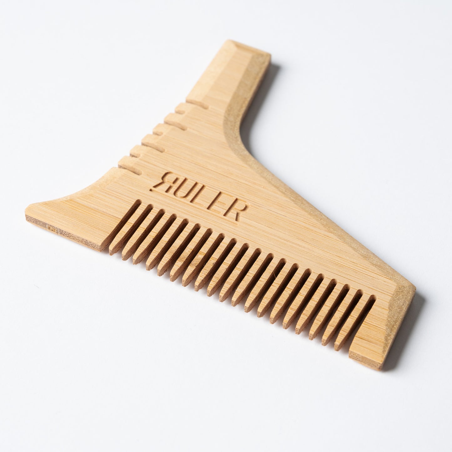OG Beard Shaping Comb for classic sharp beard lines by Ruler, angled